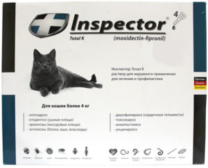 Как применять капли «Инспектор» для кошек